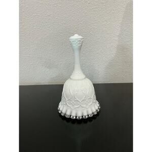 Fenton Silver Crest Bell with Spanish Lace Design